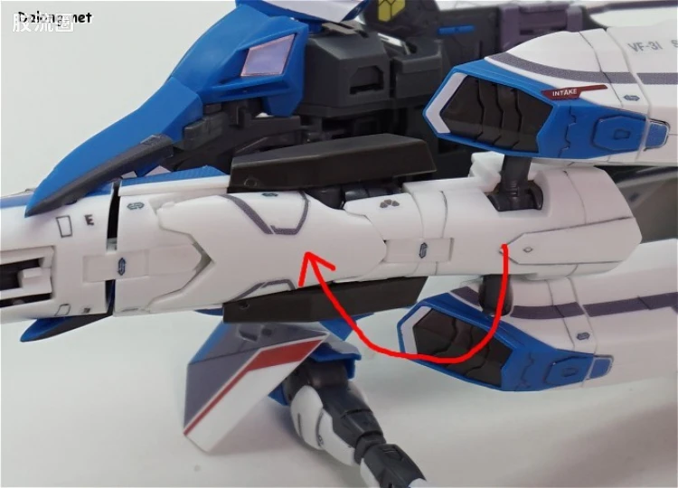 万代超时空要塞系列拼装模型 1比72 VF-31J 齐格弗里德(疾风机) - 图片
