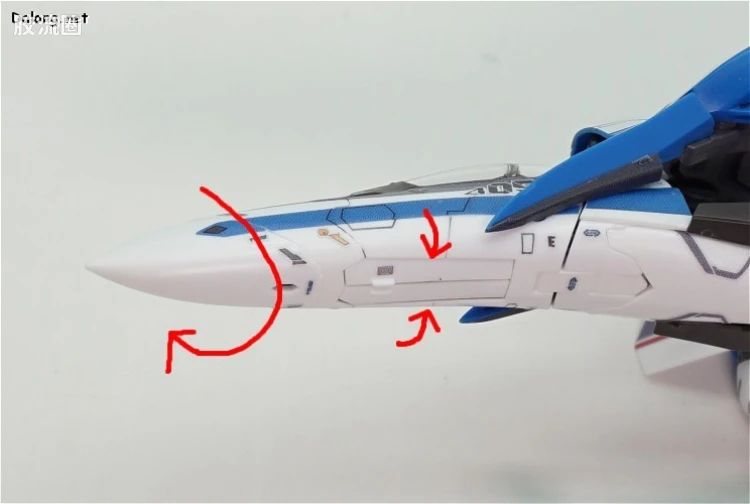 万代超时空要塞系列拼装模型 1比72 VF-31J 齐格弗里德(疾风机) - 图片