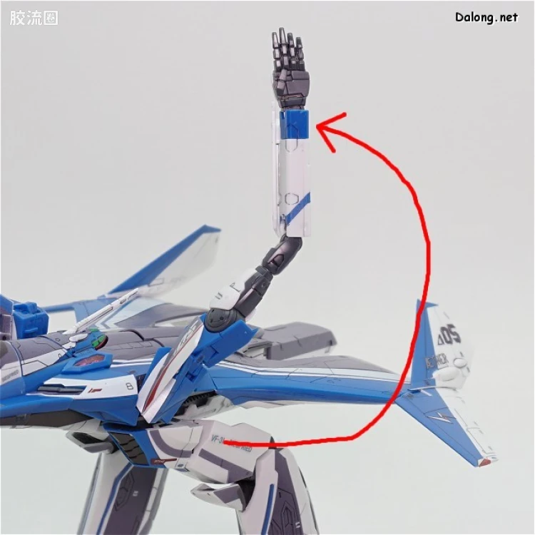 万代超时空要塞系列拼装模型 1比72 VF-31J 齐格弗里德(疾风机) - 图片