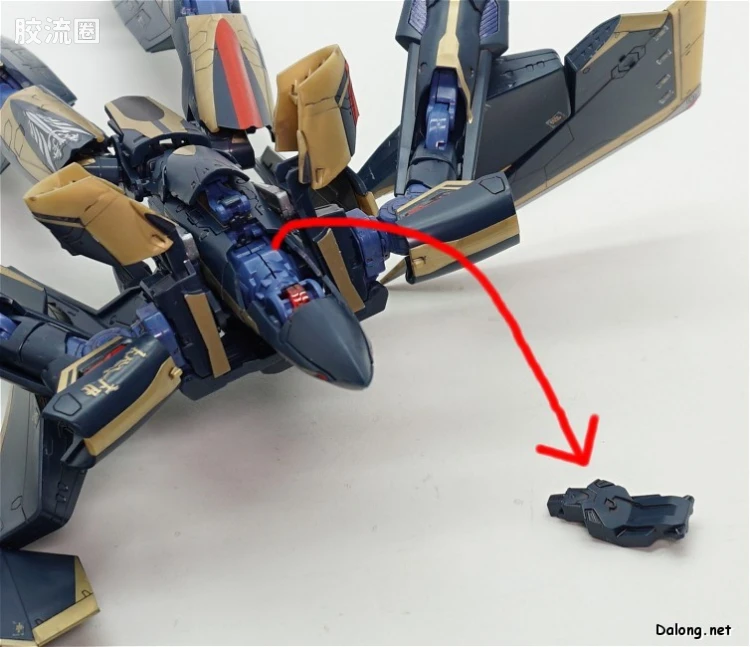 万代超时空要塞系列拼装模型 1比72 Sv-262Hs 龙III(奇斯机) - 图片