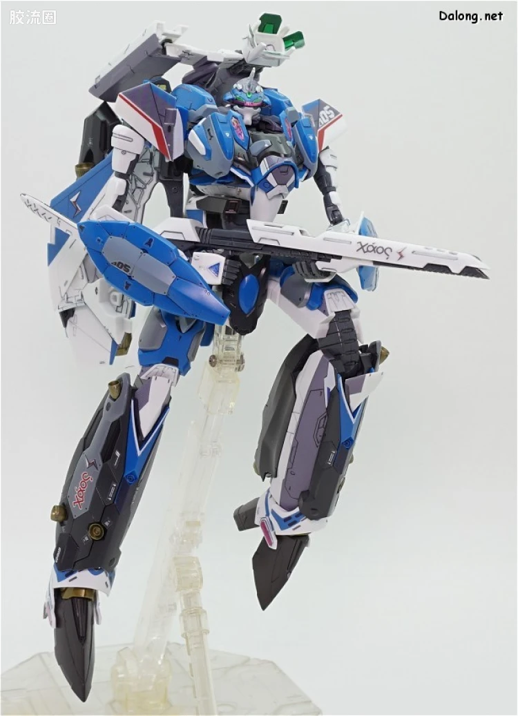 万代超时空要塞系列拼装模型 1比72 VF-31J 齐格弗里德(疾风机) 超级背包set - 图片