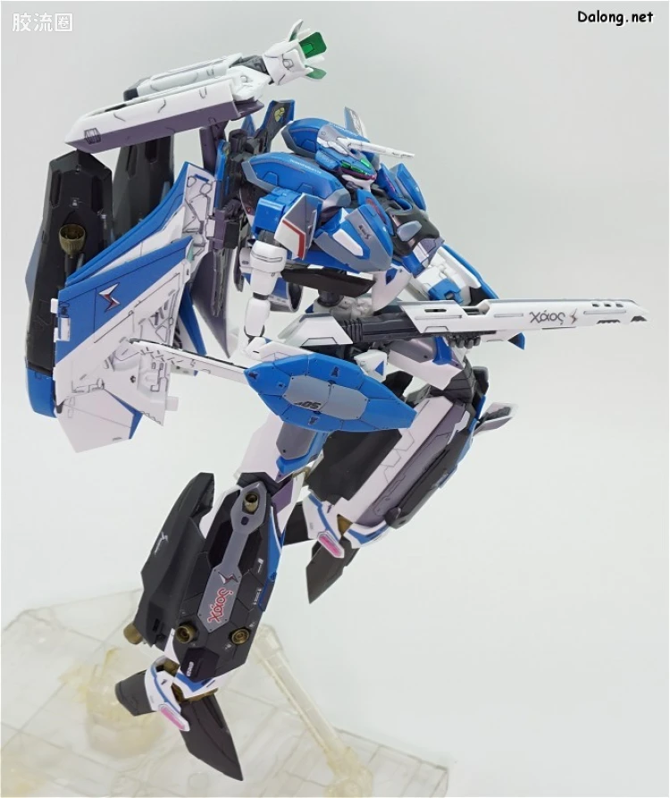 万代超时空要塞系列拼装模型 1比72 VF-31J 齐格弗里德(疾风机) 超级背包set - 图片