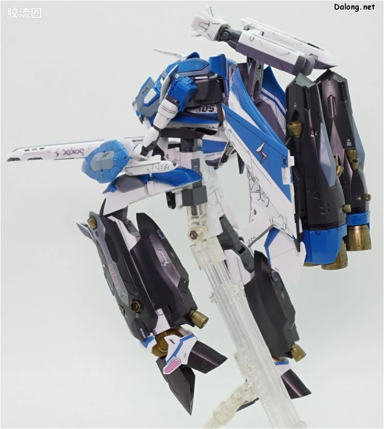 万代超时空要塞系列拼装模型 1比72 VF-31J 齐格弗里德(疾风机) 超级背包set - 图片