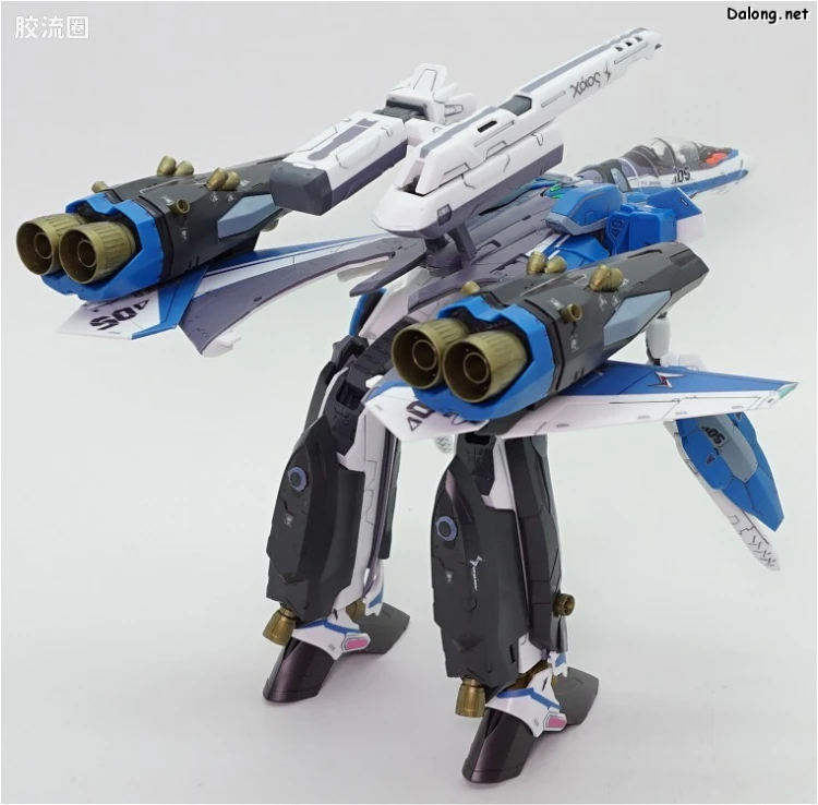 万代超时空要塞系列拼装模型 1比72 VF-31J 齐格弗里德(疾风机) 超级背包set - 图片