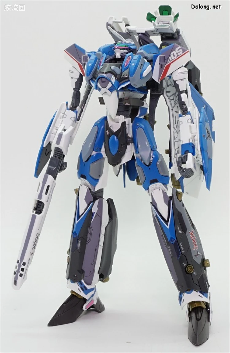 万代超时空要塞系列拼装模型 1比72 VF-31J 齐格弗里德(疾风机) 超级背包set - 图片
