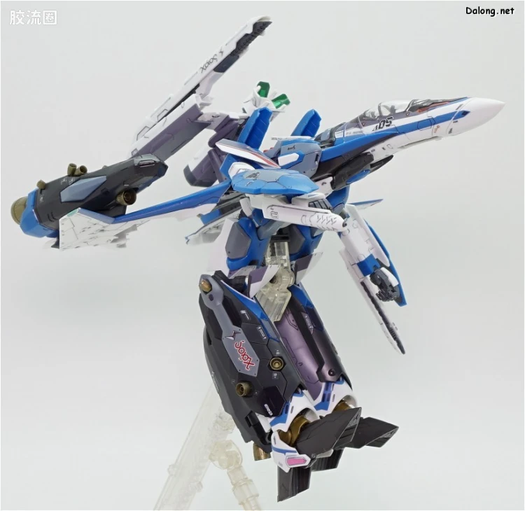万代超时空要塞系列拼装模型 1比72 VF-31J 齐格弗里德(疾风机) 超级背包set - 图片