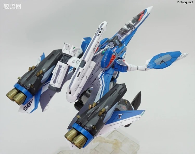 万代超时空要塞系列拼装模型 1比72 VF-31J 齐格弗里德(疾风机) 超级背包set - 图片
