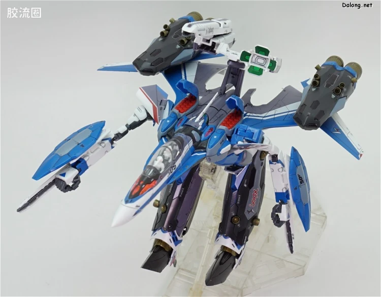万代超时空要塞系列拼装模型 1比72 VF-31J 齐格弗里德(疾风机) 超级背包set - 图片