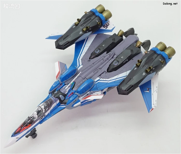 万代超时空要塞系列拼装模型 1比72 VF-31J 齐格弗里德(疾风机) 超级背包set - 图片