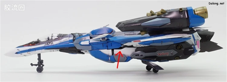 万代超时空要塞系列拼装模型 1比72 VF-31J 齐格弗里德(疾风机) 超级背包set - 图片
