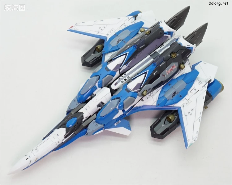 万代超时空要塞系列拼装模型 1比72 VF-31J 齐格弗里德(疾风机) 超级背包set - 图片