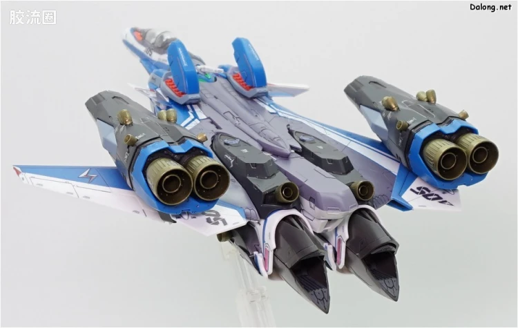 万代超时空要塞系列拼装模型 1比72 VF-31J 齐格弗里德(疾风机) 超级背包set - 图片