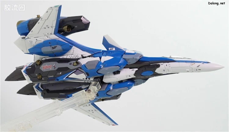 万代超时空要塞系列拼装模型 1比72 VF-31J 齐格弗里德(疾风机) 超级背包set - 图片