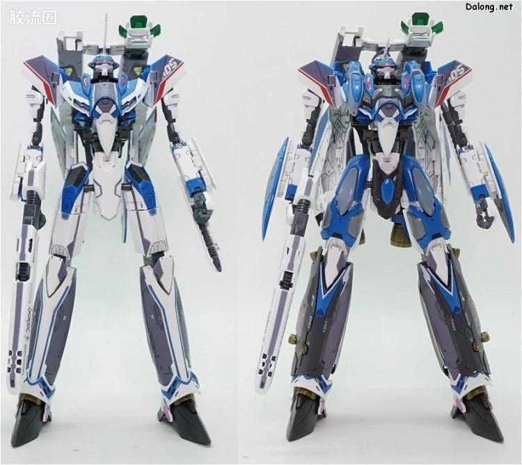 万代超时空要塞系列拼装模型 1比72 VF-31J 齐格弗里德(疾风机) 超级背包set - 图片