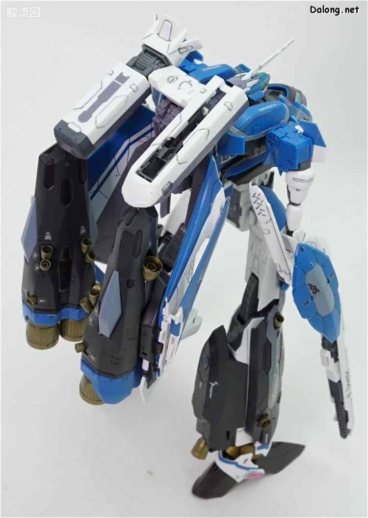 万代超时空要塞系列拼装模型 1比72 VF-31J 齐格弗里德(疾风机) 超级背包set - 图片