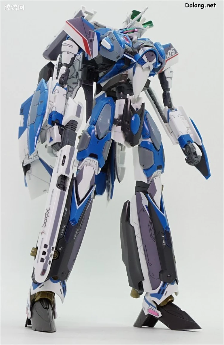 万代超时空要塞系列拼装模型 1比72 VF-31J 齐格弗里德(疾风机) 超级背包set - 图片