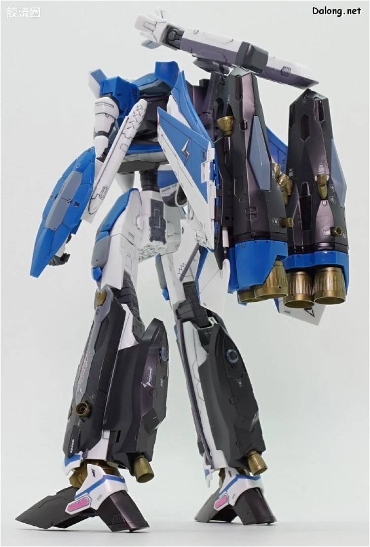 万代超时空要塞系列拼装模型 1比72 VF-31J 齐格弗里德(疾风机) 超级背包set - 图片