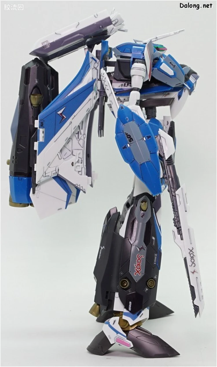 万代超时空要塞系列拼装模型 1比72 VF-31J 齐格弗里德(疾风机) 超级背包set - 图片