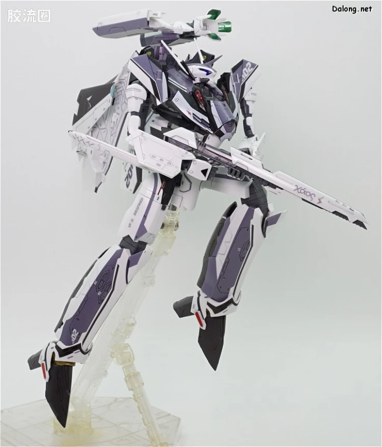 万代超时空要塞系列拼装模型 1比72 VF-31F 齐格菲里德(梅萨·伊雷菲尔特机） - 图片