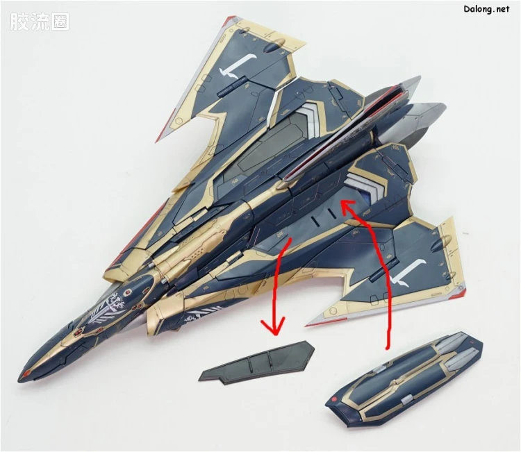 万代超时空要塞系列拼装模型 1比72 Sv-262Hs 龙III(奇斯机) 对应Lil Draken & 脚部Missile Pod - 图片