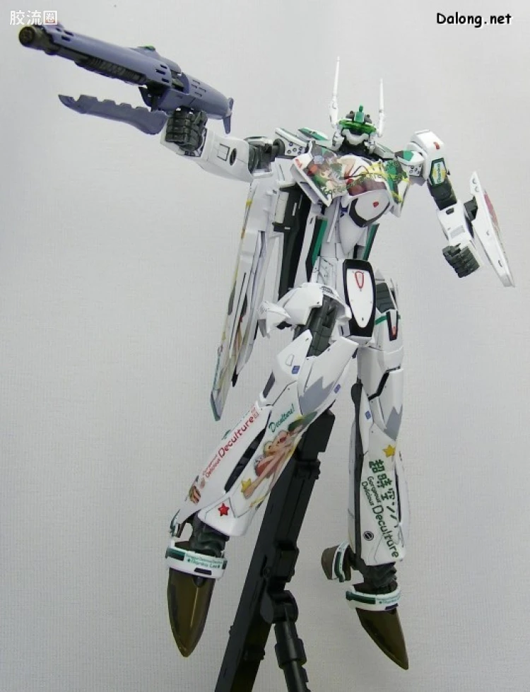 万代超时空要塞系列拼装模型 限定版 VF-25F Messiah Valkyrie Alto Custom 兰花痛机 - 图片