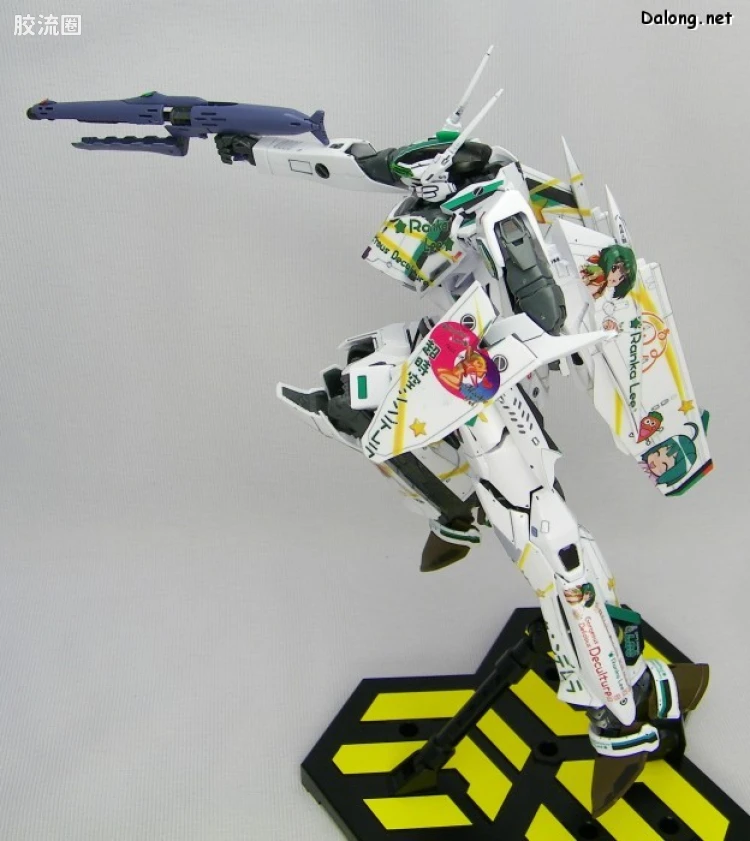 万代超时空要塞系列拼装模型 限定版 VF-25F Messiah Valkyrie Alto Custom 兰花痛机 - 图片