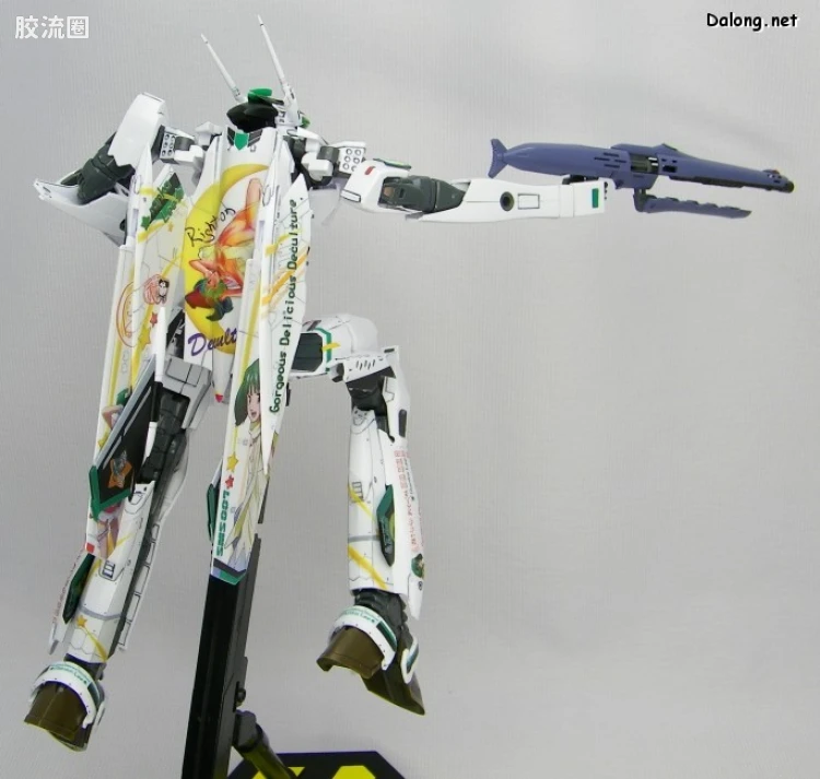 万代超时空要塞系列拼装模型 限定版 VF-25F Messiah Valkyrie Alto Custom 兰花痛机 - 图片