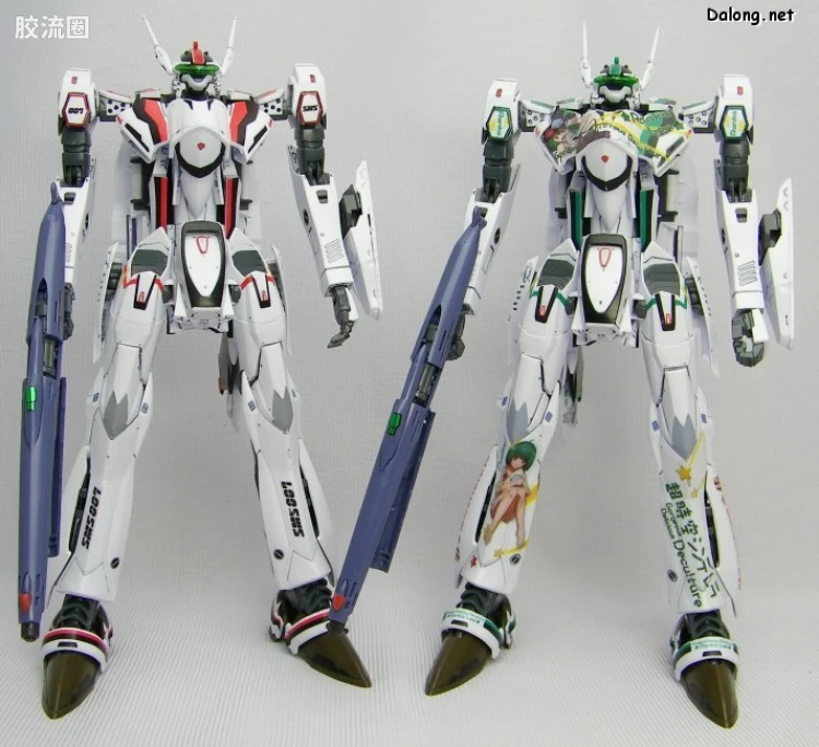 万代超时空要塞系列拼装模型 限定版 VF-25F Messiah Valkyrie Alto Custom 兰花痛机 - 图片