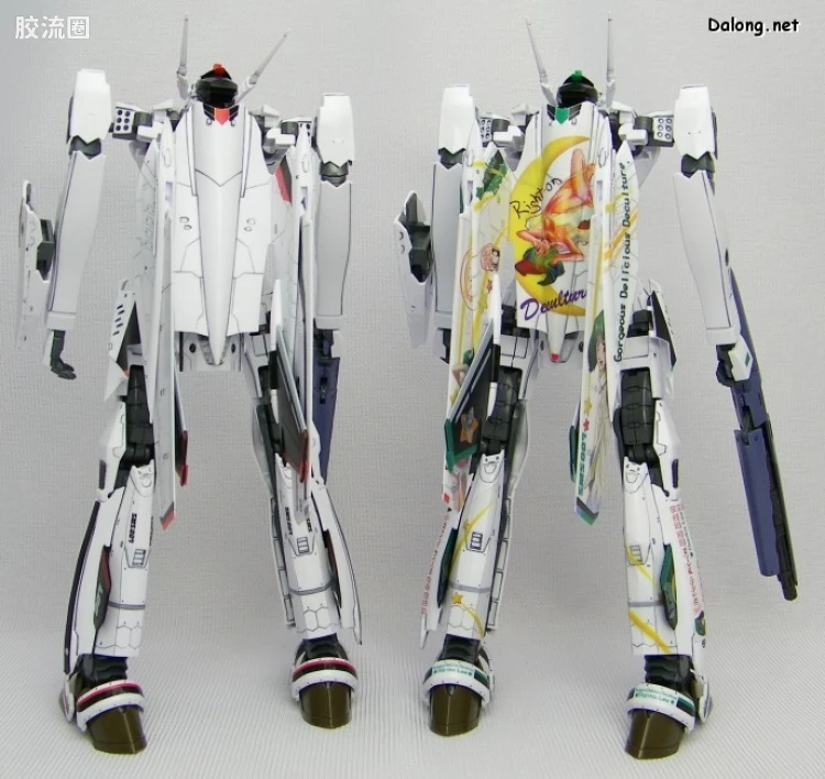 万代超时空要塞系列拼装模型 限定版 VF-25F Messiah Valkyrie Alto Custom 兰花痛机 - 图片