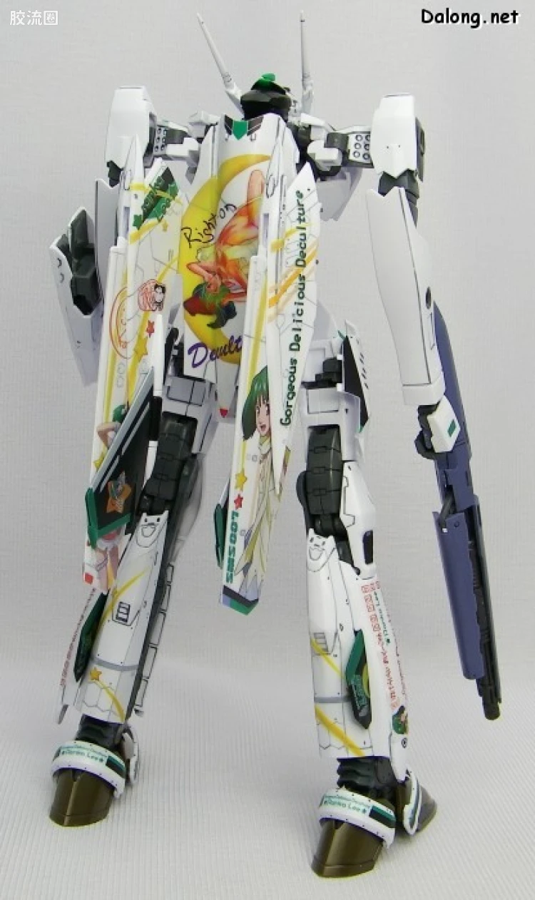 万代超时空要塞系列拼装模型 限定版 VF-25F Messiah Valkyrie Alto Custom 兰花痛机 - 图片