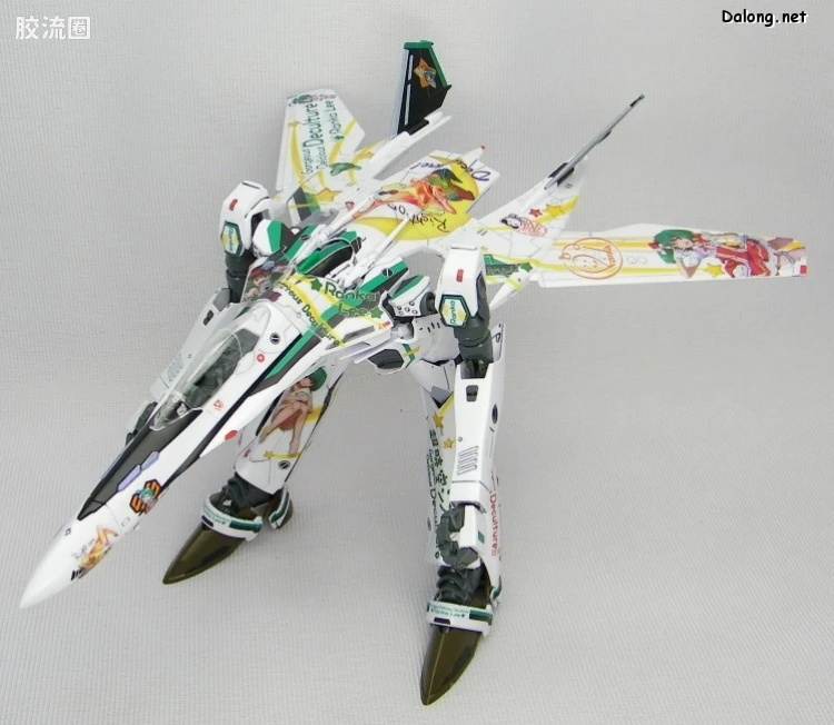 万代超时空要塞系列拼装模型 限定版 VF-25F Messiah Valkyrie Alto Custom 兰花痛机 - 图片