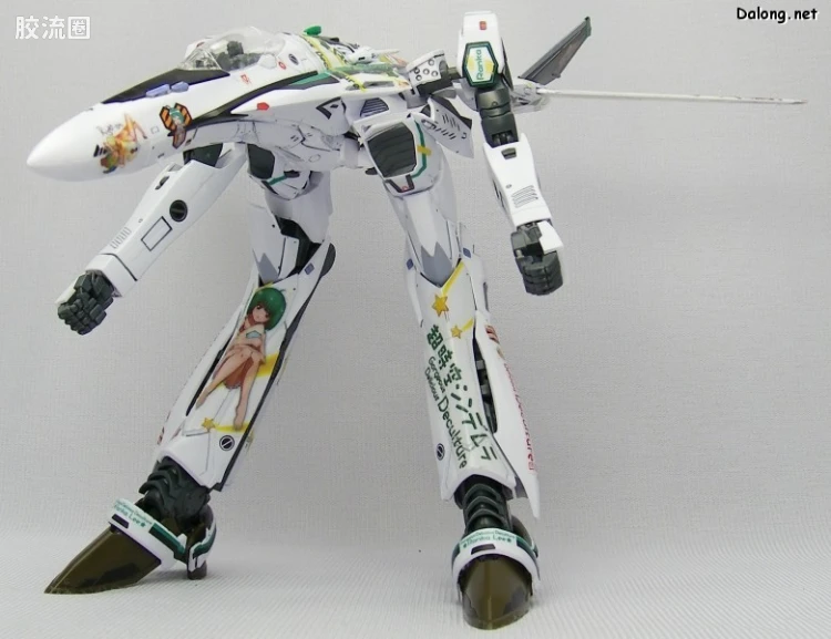 万代超时空要塞系列拼装模型 限定版 VF-25F Messiah Valkyrie Alto Custom 兰花痛机 - 图片