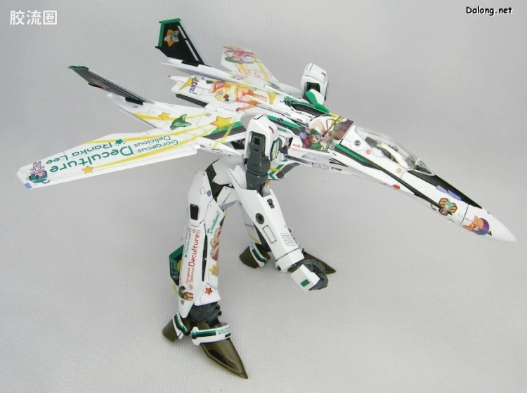 万代超时空要塞系列拼装模型 限定版 VF-25F Messiah Valkyrie Alto Custom 兰花痛机 - 图片