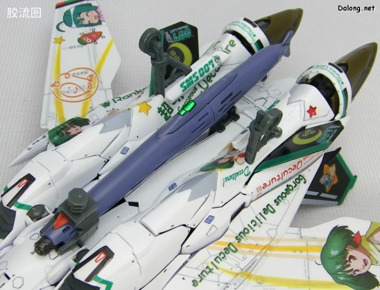 万代超时空要塞系列拼装模型 限定版 VF-25F Messiah Valkyrie Alto Custom 兰花痛机 - 图片
