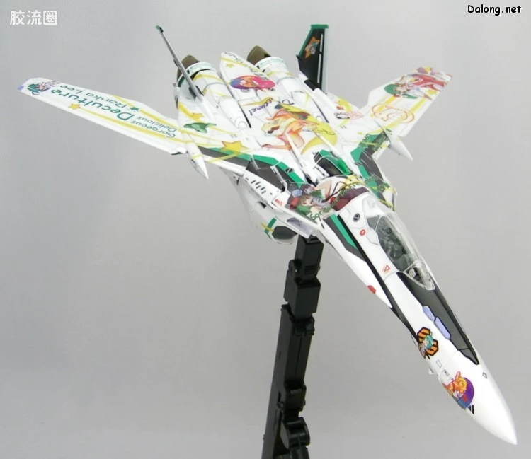 万代超时空要塞系列拼装模型 限定版 VF-25F Messiah Valkyrie Alto Custom 兰花痛机 - 图片