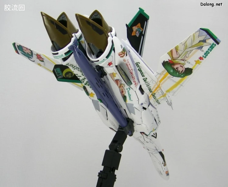 万代超时空要塞系列拼装模型 限定版 VF-25F Messiah Valkyrie Alto Custom 兰花痛机 - 图片