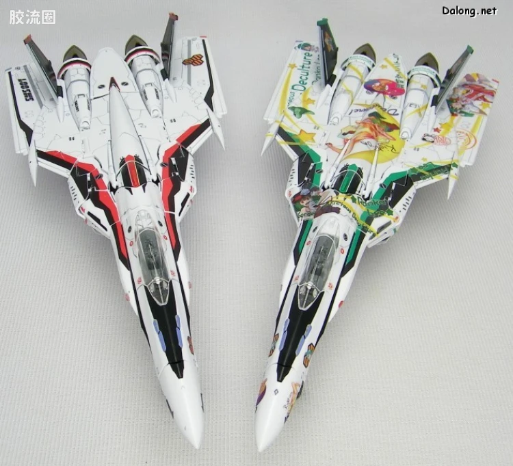 万代超时空要塞系列拼装模型 限定版 VF-25F Messiah Valkyrie Alto Custom 兰花痛机 - 图片