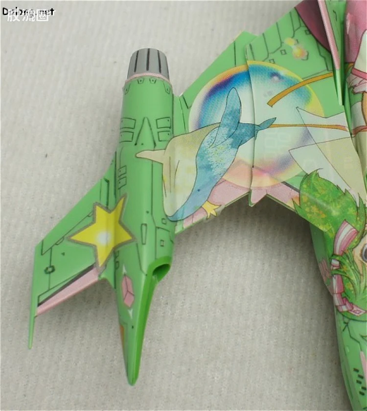 万代超时空要塞系列拼装模型 1比100不可变形 YF-29 兰花李痛机 - 图片