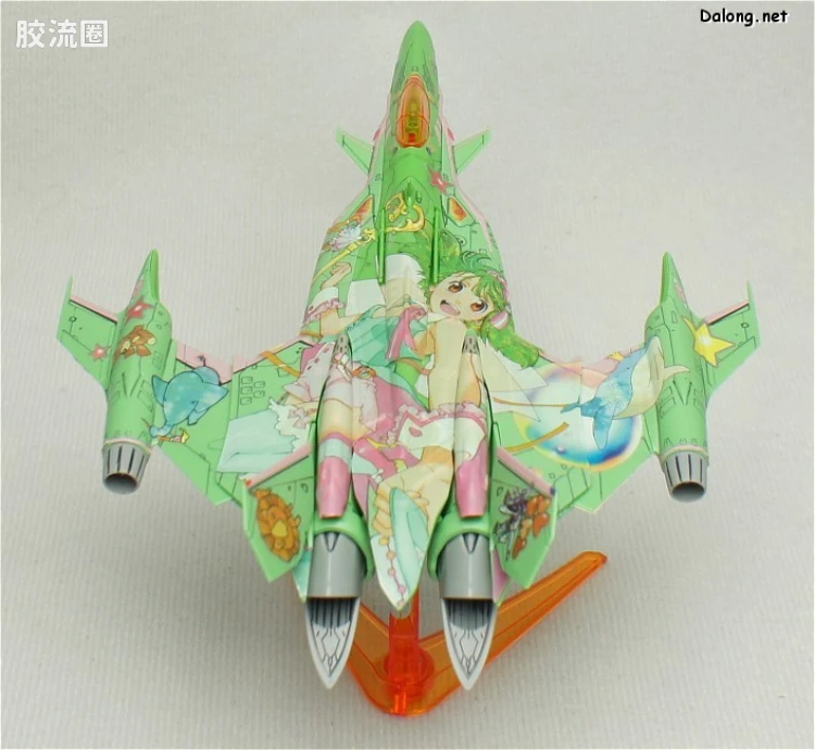 万代超时空要塞系列拼装模型 1比100不可变形 YF-29 兰花李痛机 - 图片