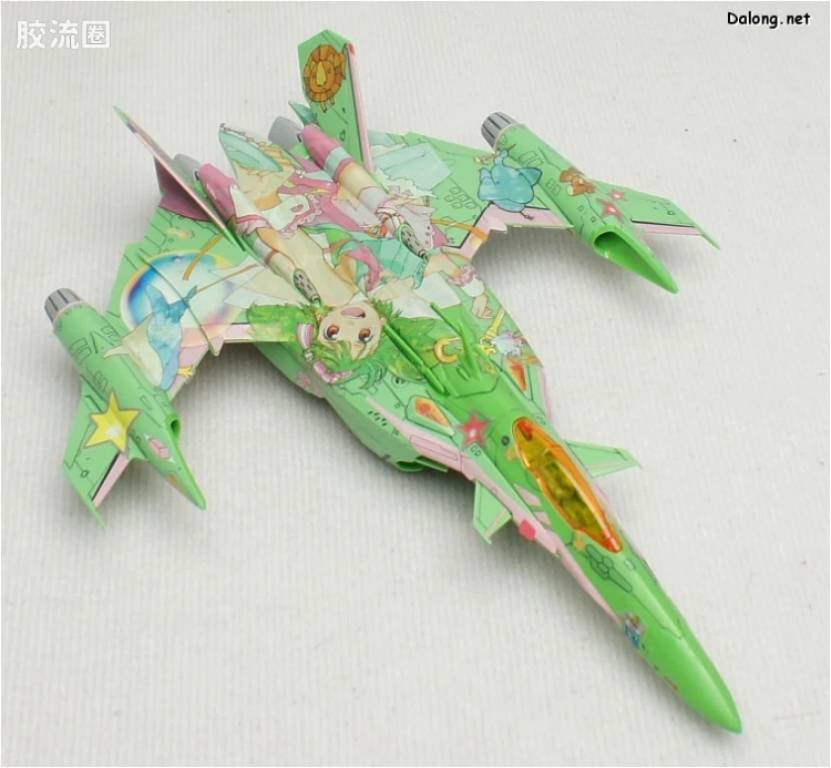 万代超时空要塞系列拼装模型 1比100不可变形 YF-29 兰花李痛机 - 图片