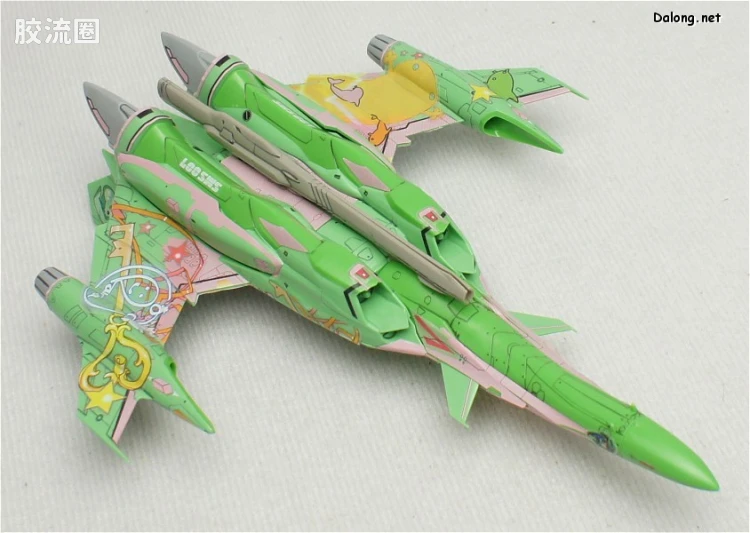 万代超时空要塞系列拼装模型 1比100不可变形 YF-29 兰花李痛机 - 图片