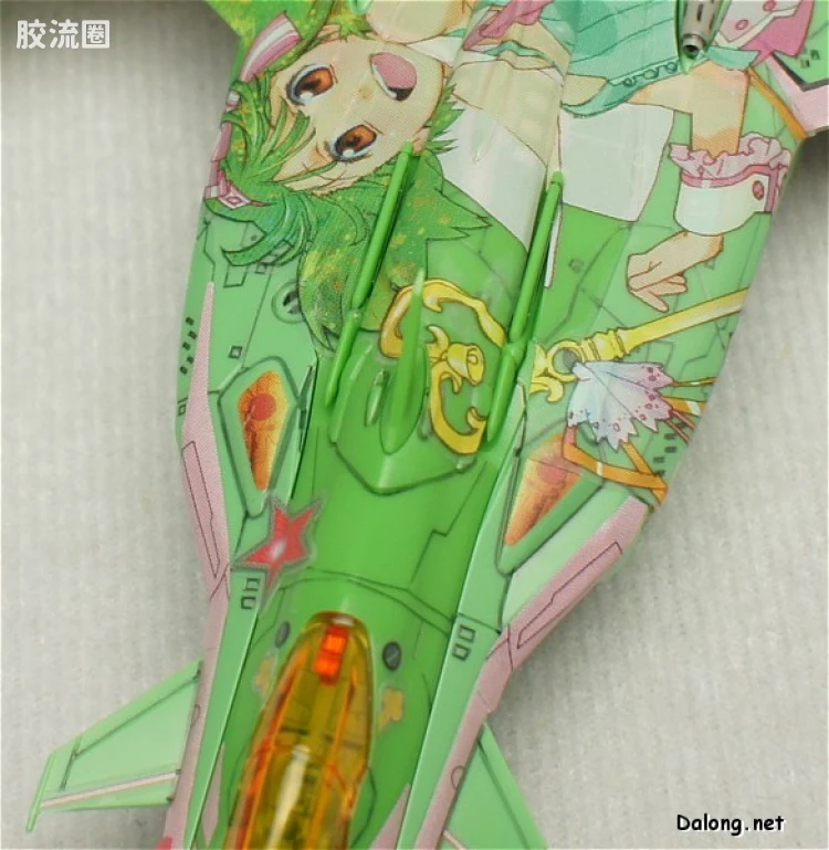 万代超时空要塞系列拼装模型 1比100不可变形 YF-29 兰花李痛机 - 图片