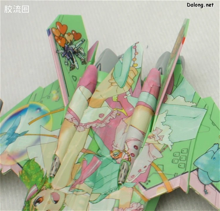 万代超时空要塞系列拼装模型 1比100不可变形 YF-29 兰花李痛机 - 图片