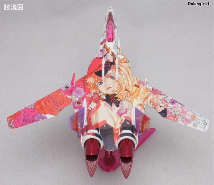 万代超时空要塞系列拼装模型 1比100不可变形 VF-25 雪露痛机 - 图片