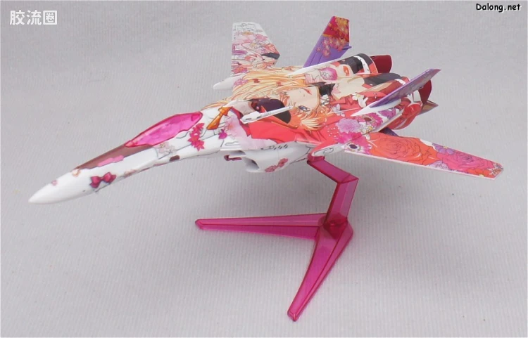 万代超时空要塞系列拼装模型 1比100不可变形 VF-25 雪露痛机 - 图片