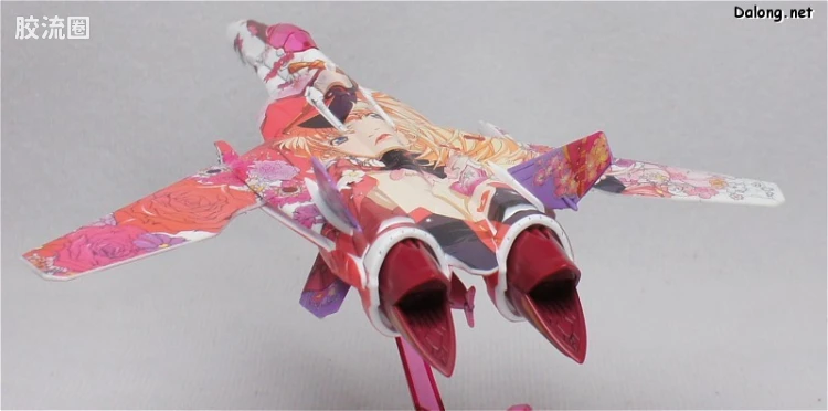 万代超时空要塞系列拼装模型 1比100不可变形 VF-25 雪露痛机 - 图片