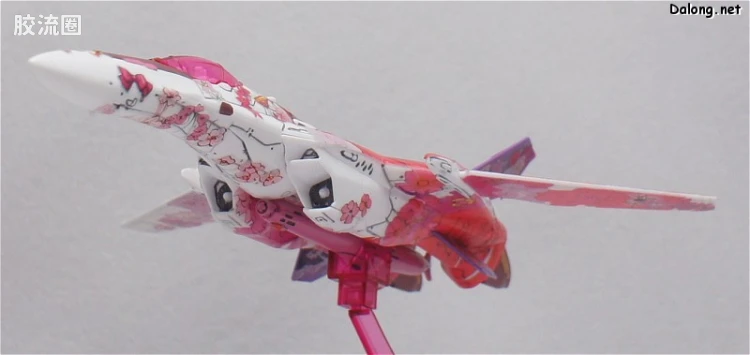 万代超时空要塞系列拼装模型 1比100不可变形 VF-25 雪露痛机 - 图片