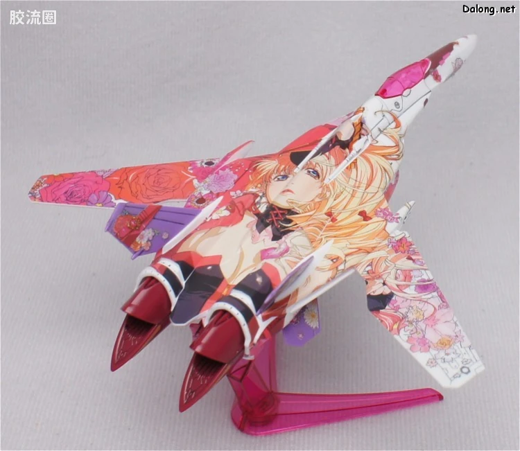万代超时空要塞系列拼装模型 1比100不可变形 VF-25 雪露痛机 - 图片