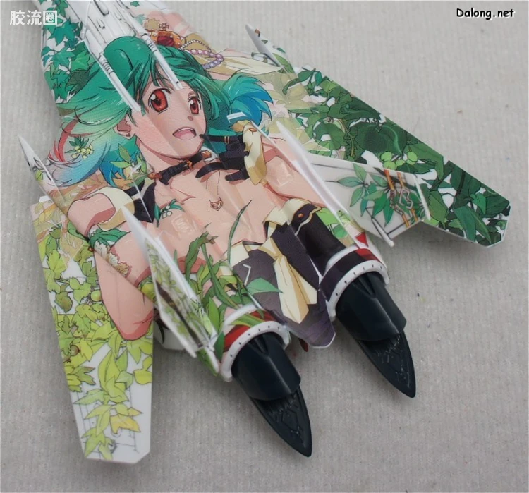 万代超时空要塞系列拼装模型 1比100不可变形 VF-25 兰花李痛机 - 图片
