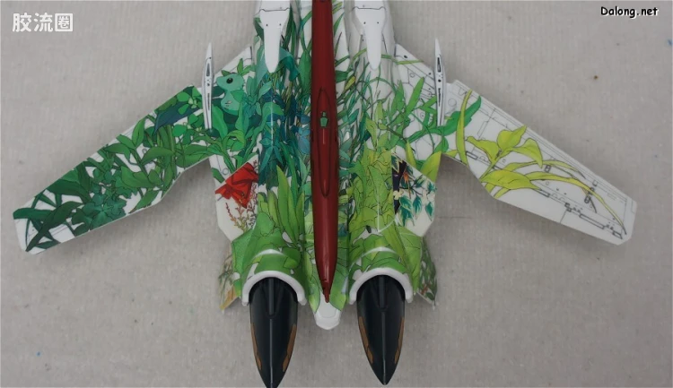 万代超时空要塞系列拼装模型 1比100不可变形 VF-25 兰花李痛机 - 图片